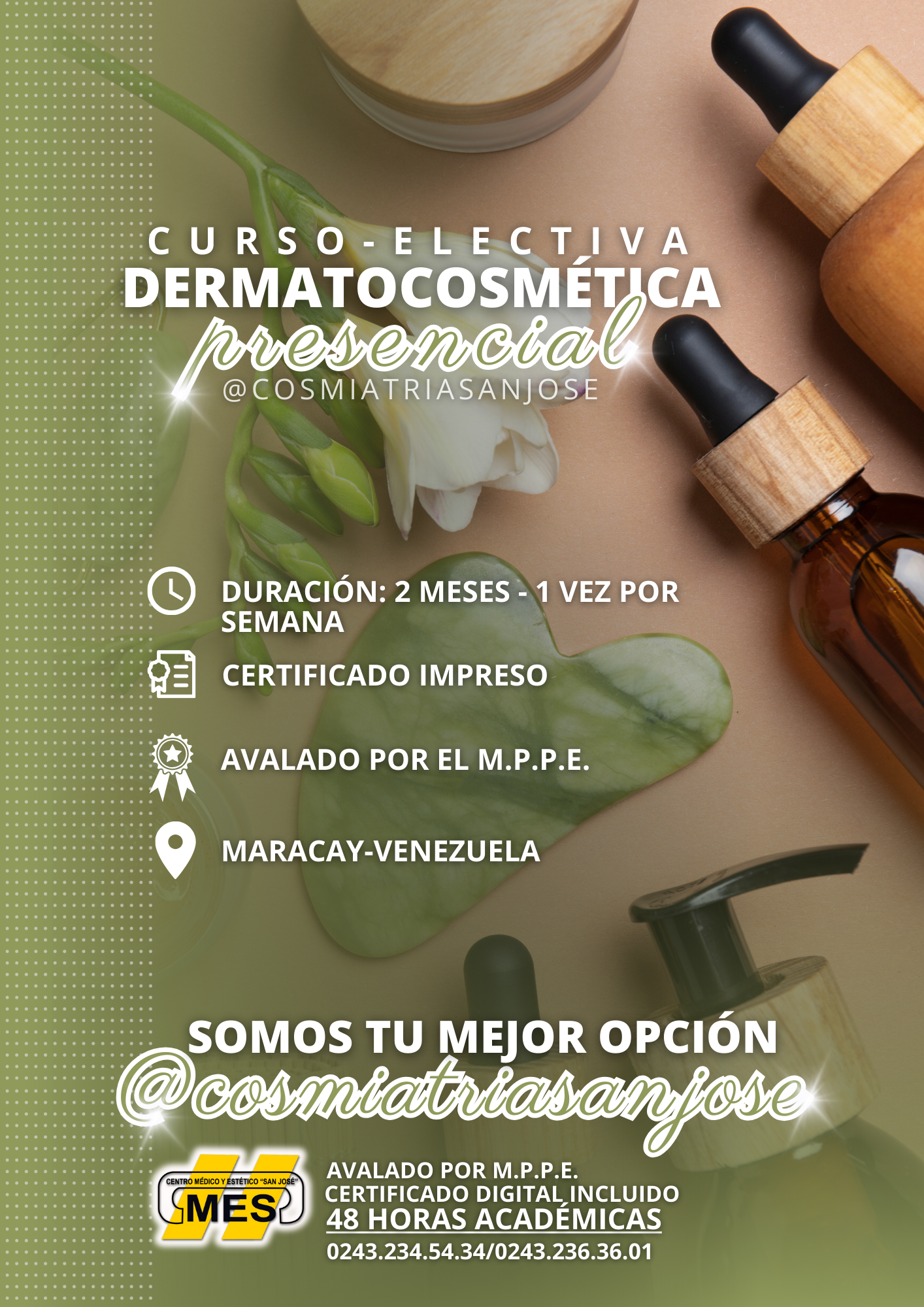 CURSO DERMATOCOSMÉTICA